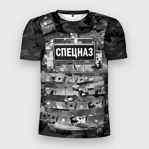 Мужская спорт-футболка Бронежилет - спецназ России / 3D-принт – фото 1