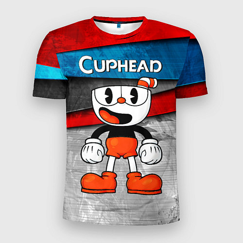 Мужская спорт-футболка Cuphead Красная чашечка / 3D-принт – фото 1