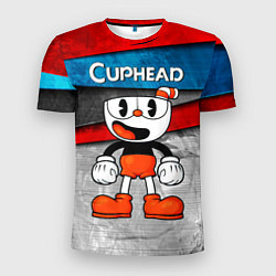 Футболка спортивная мужская Cuphead Красная чашечка, цвет: 3D-принт