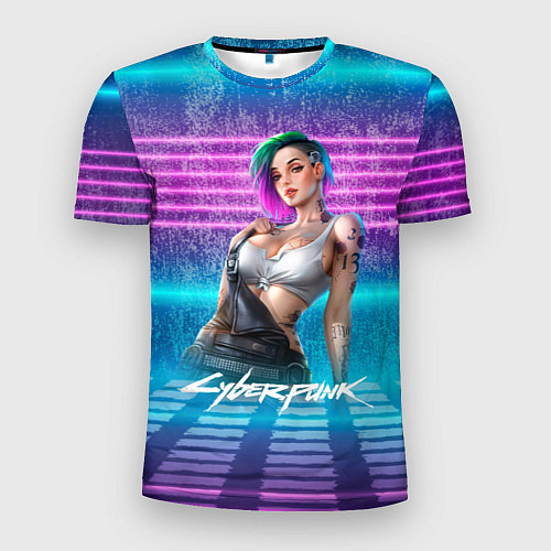 Мужская спорт-футболка Judy 18 Джуди Cyberpunk2077 / 3D-принт – фото 1