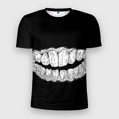 Мужская спорт-футболка Зубы Каонаси / 3D-принт – фото 1
