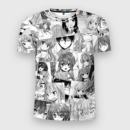 Мужская спорт-футболка Toradora pattern / 3D-принт – фото 1