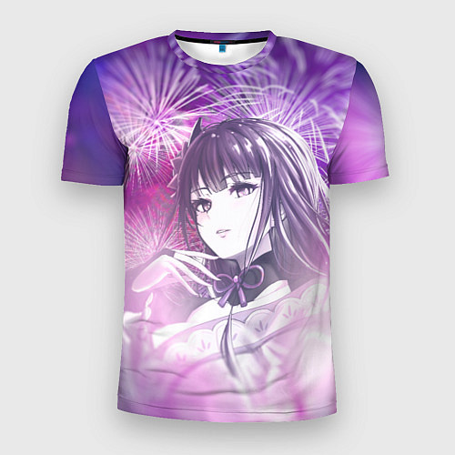 Мужская спорт-футболка Райдэн и фейерверки / 3D-принт – фото 1