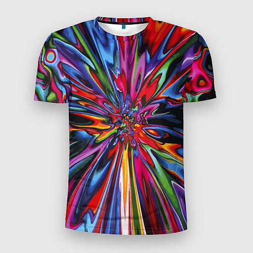Мужская спорт-футболка Color pattern Impressionism / 3D-принт – фото 1