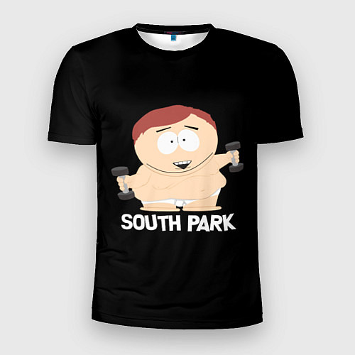 Мужская спорт-футболка Южный парк - Эрик с гантелями / 3D-принт – фото 1