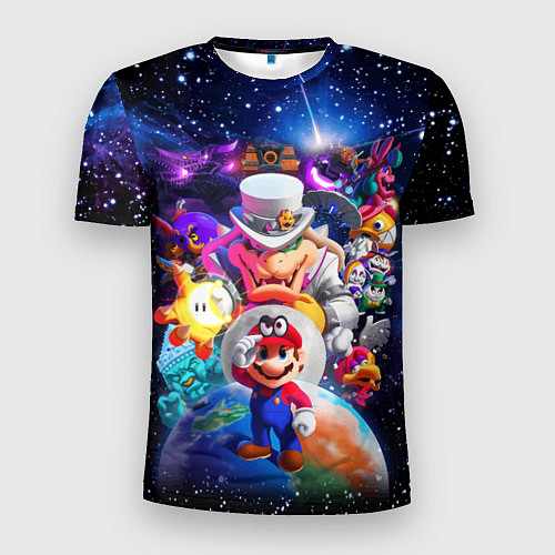 Мужская спорт-футболка Super Mario Odyssey Space Video game / 3D-принт – фото 1
