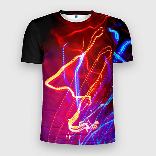 Мужская спорт-футболка Neon vanguard pattern Lighting / 3D-принт – фото 1