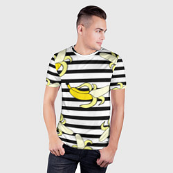 Футболка спортивная мужская Banana pattern Summer, цвет: 3D-принт — фото 2
