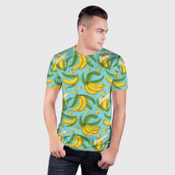 Футболка спортивная мужская Banana pattern Summer Fashion 2022, цвет: 3D-принт — фото 2