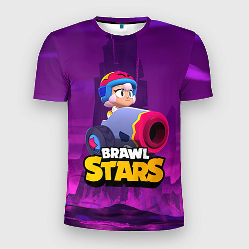 Мужская спорт-футболка BrawlStars Бонни с пушкой Bonny / 3D-принт – фото 1