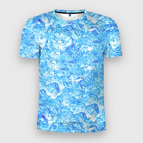 Мужская спорт-футболка Сапфировые Кубики Льда / 3D-принт – фото 1