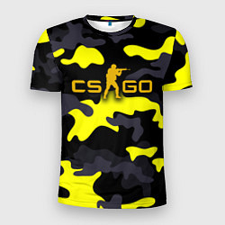 Мужская спорт-футболка Counter-Strike Камуфляж Чёрно-Жёлтый