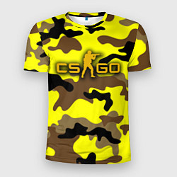 Мужская спорт-футболка Counter-Strike Камуфляж Жёлто-Коричневый