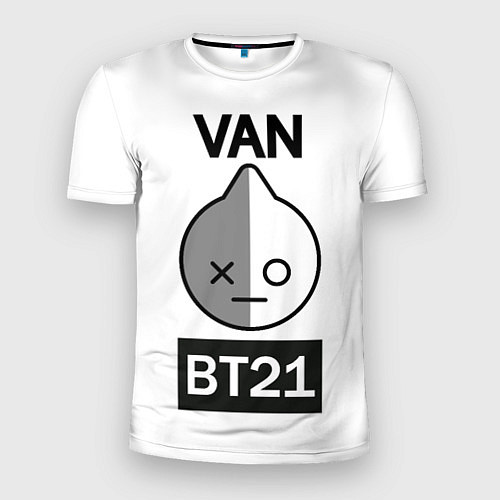 Мужская спорт-футболка BTS VAN BT21 / 3D-принт – фото 1