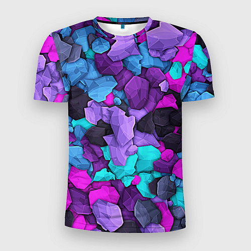 Мужская спорт-футболка Магические кристаллы / 3D-принт – фото 1