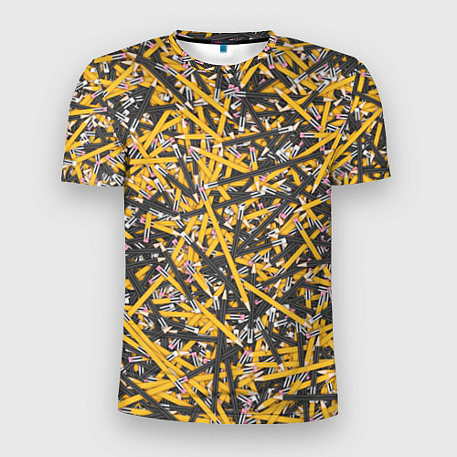 Мужская спорт-футболка Простые карандаши / 3D-принт – фото 1