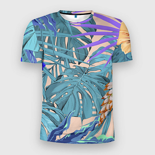 Мужская спорт-футболка Цветы Цветущие Тропики / 3D-принт – фото 1