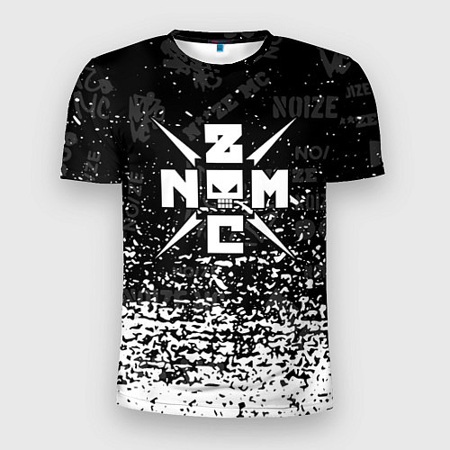 Мужская спорт-футболка Noize mc брызги / 3D-принт – фото 1