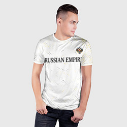 Футболка спортивная мужская RUSSIAN EMPIRE - ГЕРБ Гранж FS, цвет: 3D-принт — фото 2