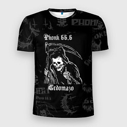 Мужская спорт-футболка Phonk смерть с косой
