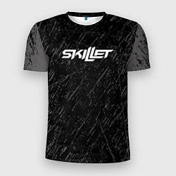 Футболка спортивная мужская Skillet Скиллет Logotip, цвет: 3D-принт