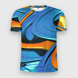 Футболка спортивная мужская Abstraction Fashion 2037, цвет: 3D-принт