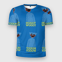 Мужская спорт-футболка Huggy Wuggy текстура