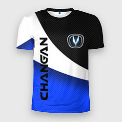 Мужская спорт-футболка ЧАНГАН - CHANGAN ТРИКОЛОР