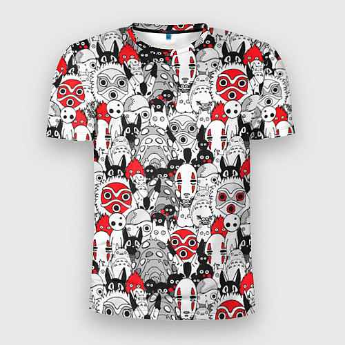 Мужская спорт-футболка Studio Ghibli Stars / 3D-принт – фото 1