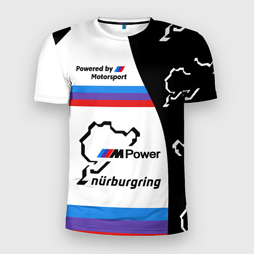 Мужская спорт-футболка BMW M-POWER MOTORSPORT / 3D-принт – фото 1