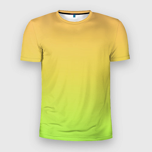 Мужская спорт-футболка GRADIEND YELLOW-GREEN / 3D-принт – фото 1
