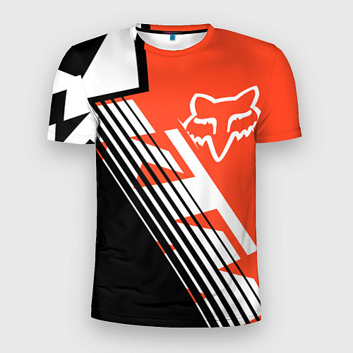 Мужская спорт-футболка FOX X KTM Сollaboration / 3D-принт – фото 1