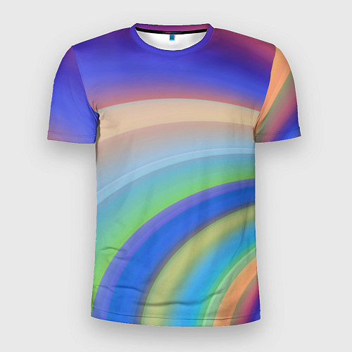 Мужская спорт-футболка Все цвета радуги / 3D-принт – фото 1