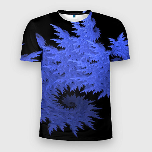 Мужская спорт-футболка Абстрактный морозный узор Abstract frost pattern / 3D-принт – фото 1