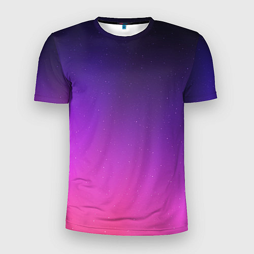 Мужская спорт-футболка Розовофиолетовый градиент / 3D-принт – фото 1