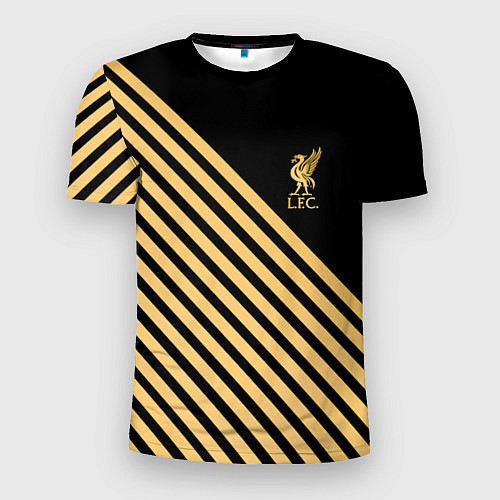 Мужская спорт-футболка Liverpool ливерпуль полосы / 3D-принт – фото 1