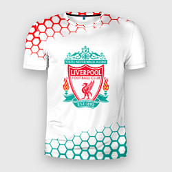 Футболка спортивная мужская Liverpool соты, цвет: 3D-принт