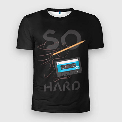 Мужская спорт-футболка Так тяжело / 3D-принт – фото 1