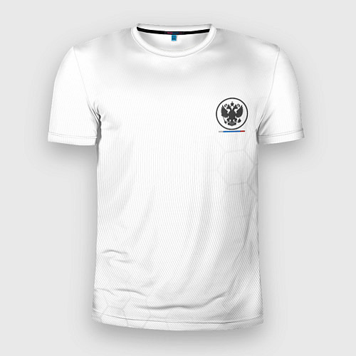 Мужская спорт-футболка Russia White Collection 20222023 / 3D-принт – фото 1
