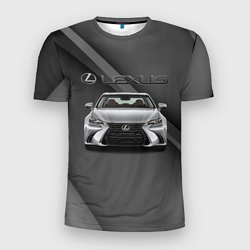 Мужская спорт-футболка Lexus auto / 3D-принт – фото 1