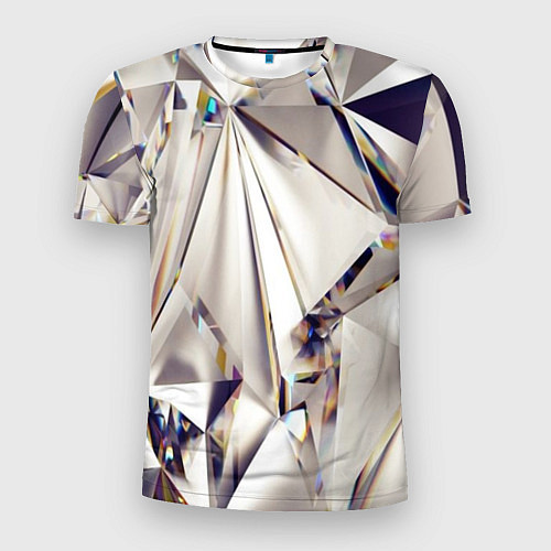 Мужская спорт-футболка 3D бриллианты / 3D-принт – фото 1