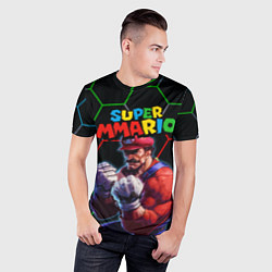 Футболка спортивная мужская ММАРИО ММА Супер Марио Super Mario, цвет: 3D-принт — фото 2