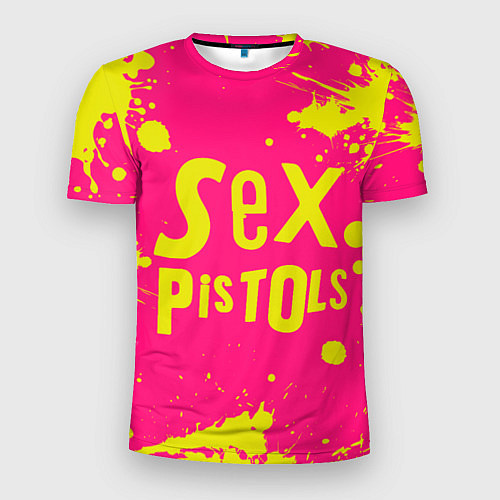 Мужская спорт-футболка Sex Pistols Yellow Logo / 3D-принт – фото 1