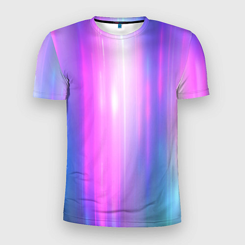 Мужская спорт-футболка Northern lights, Северное сияние, неоновое свечени / 3D-принт – фото 1