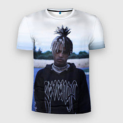 Мужская спорт-футболка XXXTentacion in a revenge hoodie