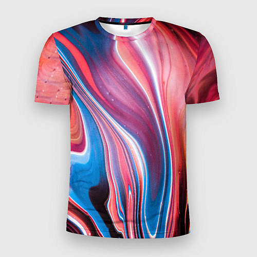 Мужская спорт-футболка Colorful river / 3D-принт – фото 1