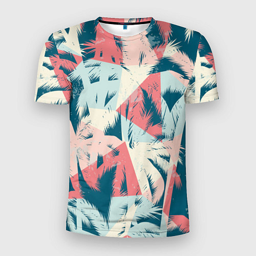 Мужская спорт-футболка Пальмы Паттерн / 3D-принт – фото 1