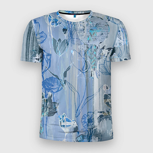 Мужская спорт-футболка Floral collage Растительный коллаж / 3D-принт – фото 1