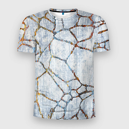 Мужская спорт-футболка Авангардный текстурный паттерн / 3D-принт – фото 1