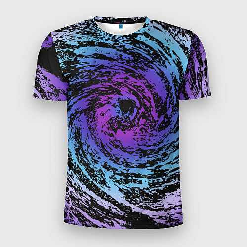 Мужская спорт-футболка Галактика Неон / 3D-принт – фото 1